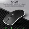 Imice Wireless Mouse Computer Mouse Silent Ergonomic Mouse Usb Wireless Mause Rechargeable 1600Dpi Noiseless Mice For Pc Laptop
