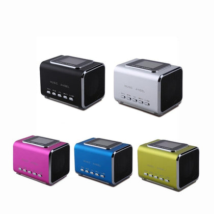 Origianl Music Angel JH-MD05X LCD Portable FM Radio PC Speakers support Usb /TF Card/Line in Mp3 Player CLock Alarm altavoz 