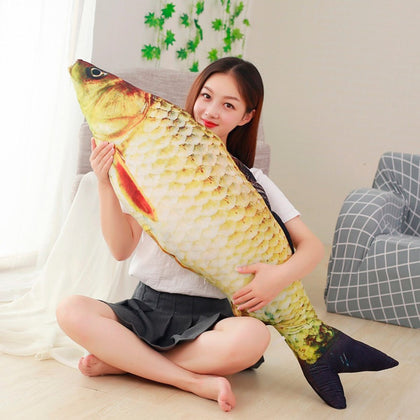 3D Creative Pet Cat Kitten Chewing Cat Toys Catnip Stuffed Fish Interactive Kitten Product cats Simulation Fish Playing Toy 