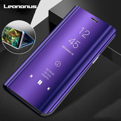 Mirror Smart Case For Samsung Galaxy Note 3 4 Case Clear Mirror View Flip Holder Case For Samsung Galaxy Note 3 4 Vintage Cover