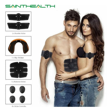 Smart EMS Electric Pulse Treatment Massager Abdominal Muscle Stimulator Home Fitness Abdominal Muscle Sports Trainer Equipment