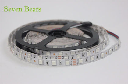 IP20/65 DC24V led strip 5050 24v SMD 5M 300led 60led/M white/Warm white/RGB flexible led ribbon waterproof  indoor decoartion