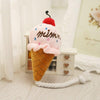 1Pc Play Funny Soft Cute Sound Plush Ice Cream Squeaker Cartoon Animals For Dog Plush Toys Pet Puppy Chew Toy Bottle