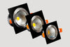 1Xfree Shipping Led Square Cob Downlight Dimmable Ac80-240V 7W 9W 12W Recessed Led Ceiling Lamp Spot Light Bulbs Indoor Lighting