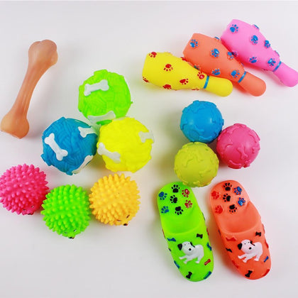 Pet Toys Dog Ball Squeeze Sound hondenspeelg For Small Large Dog Molar Bite Training Decompression Vent Toys Variety Jouet Chien