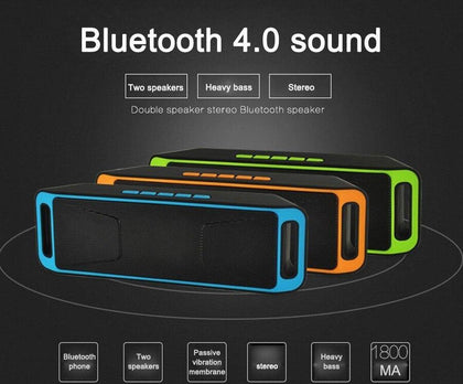 Hot Portable Bluetooth Stereo Wireless Speaker Support Handsfree FM Radio AUX USB TF Card Mic for Phone