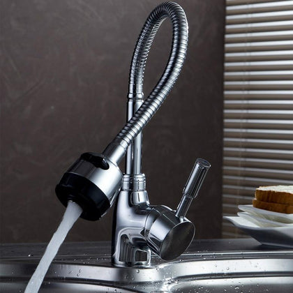 kitchen faucet Brass kitchen Mixer water tap Hot and cold Single Hole chromed faucet robinet cuisine kitchen sink tap