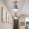 Led Ceiling Light Modern Wood Ceiling Lamp Vintage Plafondlamp Living Room Colorful E27 Plafonnier Lamparas Techo Deckenleuchten