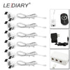 Lediary Led Mini Downlights Remote Control Dimmable White Spot Lamp 1.5W 110V-220V 27Mm Cut Hole Size Indoor Cabinet Lighting