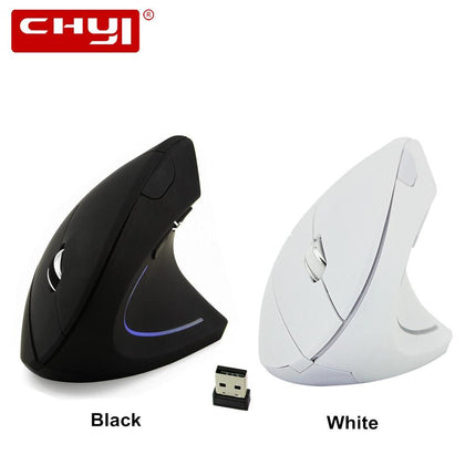 Ergonomic Vertical Optical Mouse 800/1200/1600 DPI Wireless Gaming Mouse Computer Mice with Mouse Mat Mouse Pad for PC Gamer