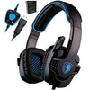 Sades Sa901 Sa-901 Gaming Headset 7.1 Surround Usb Headphone With Microphone Noise Cancelling Mic For Computer Laptop Pc Gamer