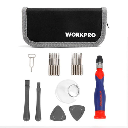 WORKPRO 17PC Precision Screwdriver for Iphone Electronics Slotted Phillips Torx Screwdriver with Quick-loading Function