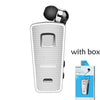 Newest Fineblue F970 Portable Wireless Bluetooth Neck Clip On Telescopic Type Business Sport Stereo Earphone Vibration Wear Clip