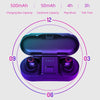 Mini 5.0 Wireless Bluetooth Earphones 3D Stereo Wireless Headphones Sports Earbuds Gaming Headset For Xiaomi Samsung Iphone (Black)