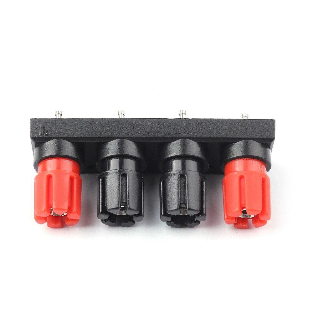 4 x Audio Speaker Connectors, 4mm Banana Plug Adapter, Binding Post Amplifier, Speaker Clamp in Wall Plate 4 x Audio Speaker Connectors, 4mm Banana Plug Adapter, Binding Post Amplifier, Speaker Clamp in Wall Plate