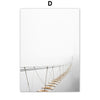 Girl Dandelion Bridge Quote Landscape Wall Art Canvas Painting Nordic Posters And Prints Wall Pictures For Living Room Decor