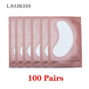 25/50/100 Pairs/Lot Patches For Eyelash Extension Under Eye Pads Paper Patches Pink Lint Free Stickers For False Eyelashes