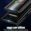 Flanagan Smart Mirror Clear View Phone Case For Samsung Galaxy S10 S10 Plus Case Leather Flip Stand Case For Samsung Galaxy S10E
