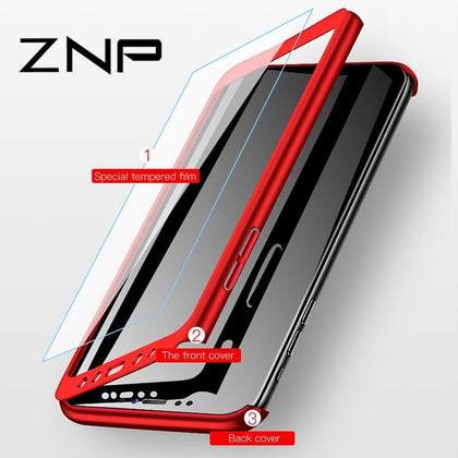 ZNP Shockproof 360 Degree Cases For Samsung Galaxy Note 9 8 S9 S8 S10 Plus Case Phone Cover For Samsung S7 Edge S9 S8 S10E Case 