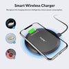 Topk B46W 10W Fast Wireless Charger For Samsung Galaxy S9/S9+ S8 Note 9 S7 Edge Wireless Charging Pad For Iphone X 8 Plus (Universal Black)