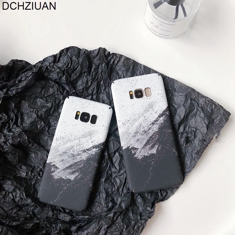 Dchziuan Luxury Marble Phone Case For Samsung Galaxy S8 S8Plus S9 Plus Note 8 9 Cover For Samsung S10 S8 Plus Case Black Coque
