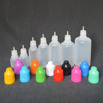 10Pcs 3/5/10/15/20/30/50/100/120ml Empty Plastic Squeezable Dropper Bottle Eye Liquid Dropper Sample Eyes Drop Refillable Bottle