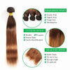 Ombre 2/3/4 Bundles Bundles With Closure Brazilian Straight Human Hair Bundles With Closure T4/30 Remy Hair Weave Extensions
