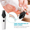 Electric Pet Nail Grinder Pet Paws Trimmer Dog Nails Grooming Tool Cat Nail Clipper Trimming Cutter Usb Charging Pet Shop Supply (White Universal)