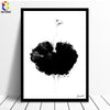 Nordic Cuadros Posters And Prints Black White Wall Art Canvas Painting Girl Picture For Living Room  Scandinavian Home Decor