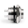 Areyourshop Mini 2 Pin 12Mm Metal Push Button Momentary Switch Waterproof High Round Dc 36V/2A Stain