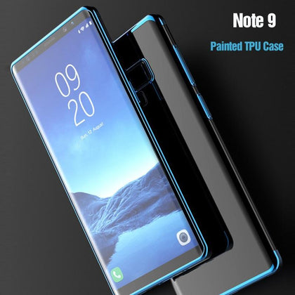 For Samsung Galaxy Note 9 case, Vpower Painted frame Crystal Clear tpu soft Phone case for samsung note 9 case cover