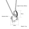 Us Stock Uloveido Necklaces Pendants Couple Necklace For Men And Women Heart And Square Paired Pendant Valentines Day Gift Sn048