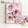 Scandinavian Style Pink Flower Painting Wall Art Canvas Posters Nordic Prints Decorative Picture Modern Home Bedroom Decoration