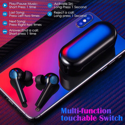 Freebud Touchable 5.0 Bluetooth Earphone HD Stereo TWS Wireless Earphones Noise-Cancel Earbuds Gaming Headset for iphone xiaomi