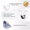 Us Stock Uloveido Fashion Matching Blue Cat Necklace Pendant For Men Women Couple Necklace Pendant Stainless Steel Jewelry Sn156