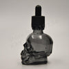 30Ml Skull Bottle 30Ml Frosted Black Skull Shape Glass Dropper Bottle With Child Proof