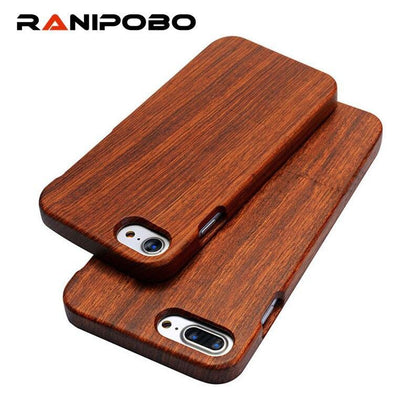 100% Natural Wood Hard Back Case For iPhone 7 6 6S Plus SE 5 5s Real Wooden Walnut Rosewood Bamboo Phone Cases for iPhone7 Cover