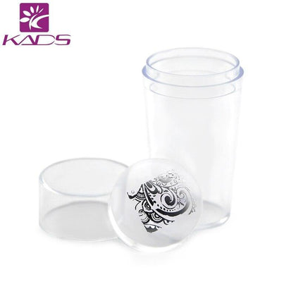 KADS Clear Silicone Nail Stamper with Scraper Set Nail Art Stamping Template Image Plates Nail Stamp Plate Nail Art Tools 