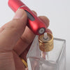 5Ml Fashion Aluminum Star Shape Portable Travel Perfume Spray Empty Bottle Glass Perfume Cosmetics Sprayer Free Shipping