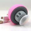 Noyokere Wireless Bluetooth Mini Speaker Mushroom Waterof Silicone Suction Handsfree Holder Music Player For Iphone Android Pink