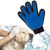 Nicrew Cat Grooming Glove For Cats Wool Glove Pet Hair Deshedding Brush Comb Glove For Pet Dog Cleaning Massage Glove For Animal (Blue M)