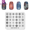 Kads 23 Design Halloween Flower Nail Stamping Plates Nail Printing Stamping Template Nail Art Stencils For Manicure Print Nails