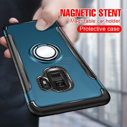 Luxury Armor Magic Ring Case For Samsung Galaxy S7 Edge Note 9 S9 S8 Phone Case For Galaxy S9 S8 Plus Holder Shockproof Case