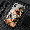 Diy Image Customized Picture Custom Made Silicone Tempered Glass Phone Case Cover For Apple Iphone 6 6S 7 8 Plus X Xr Xs Max