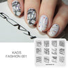 Kads Fashion Design Nail Stamping Plates Nail Art Stamp Template Plate Geometric Image Plate Diy Stamp Nail Stencil Tool Kits
