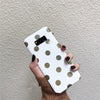 Dchziuan Fashion Gold Polka Dots Phone Case For Samsung Galaxy S8 S9 Plus Note 8 9 Case Soft Silicone Black White Cover Fundas