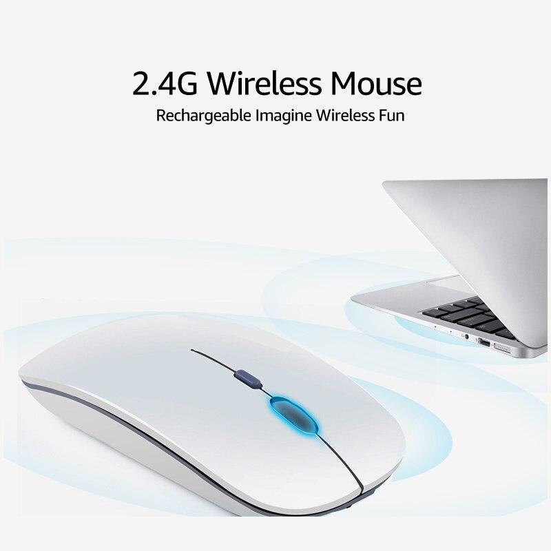 Imice Wireless Mouse Silent Bluetooth Mouse 4.0 Computer Mause Rechargeable Built-In Battery Usb Mice Ergonomic For Pc Laptop