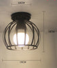 Ceiling Lights Iron Modern Ceiling Lamps For Living Room  Industrial Decor E27 Led Light Fixture Restaurant Lamp Modern Lantern