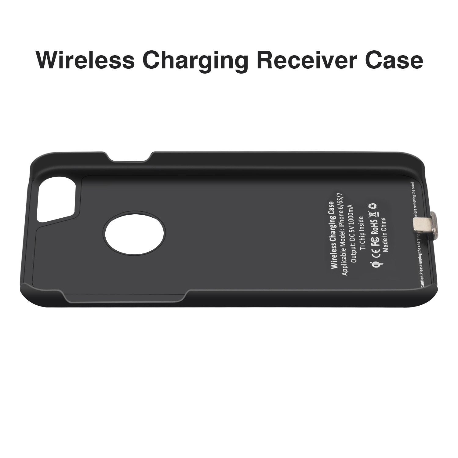 Qi Wireless Charger Receiver Case For Iphone 7 6 6S Mobile Phone Case Wireless Charging Transmitter Cover For Iphone 7 Plus 6 6S