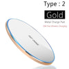 Qi Wireless Charger Metal Aluminum Stand Holder Fast Charing For Iphone X Xs Max Samsung S8 S10 9 Adaper Wireless Qucik Chargers
